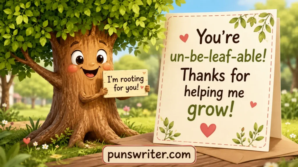 Tree Puns Perfect for Greeting Cards
