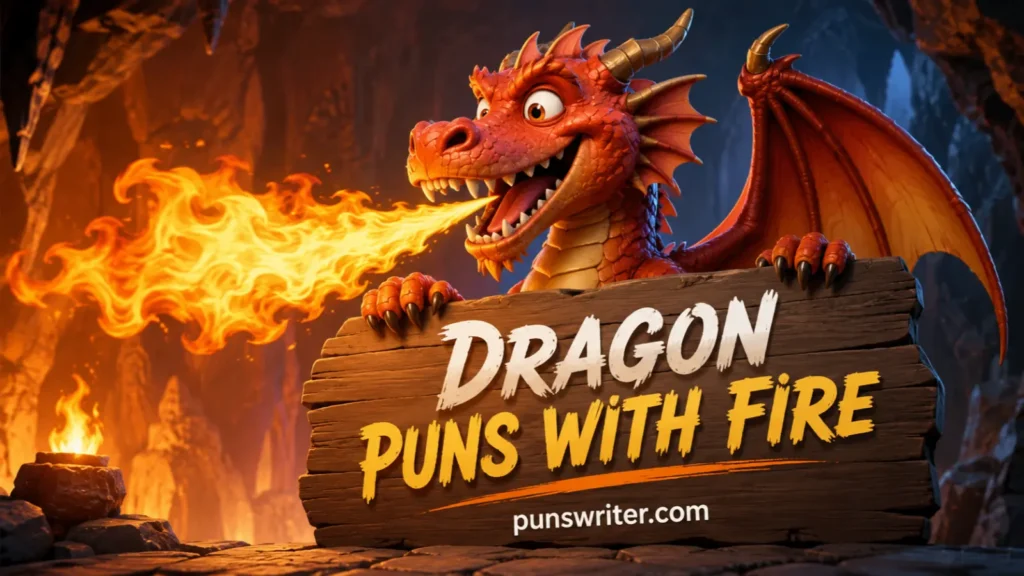 Dragon Puns With Fire