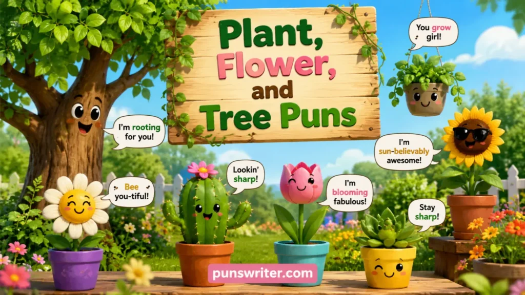 Plant, Flower, and Tree Puns