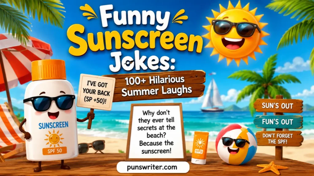Funny Sunscreen Jokes: 100+ Hilarious Summer Laughs