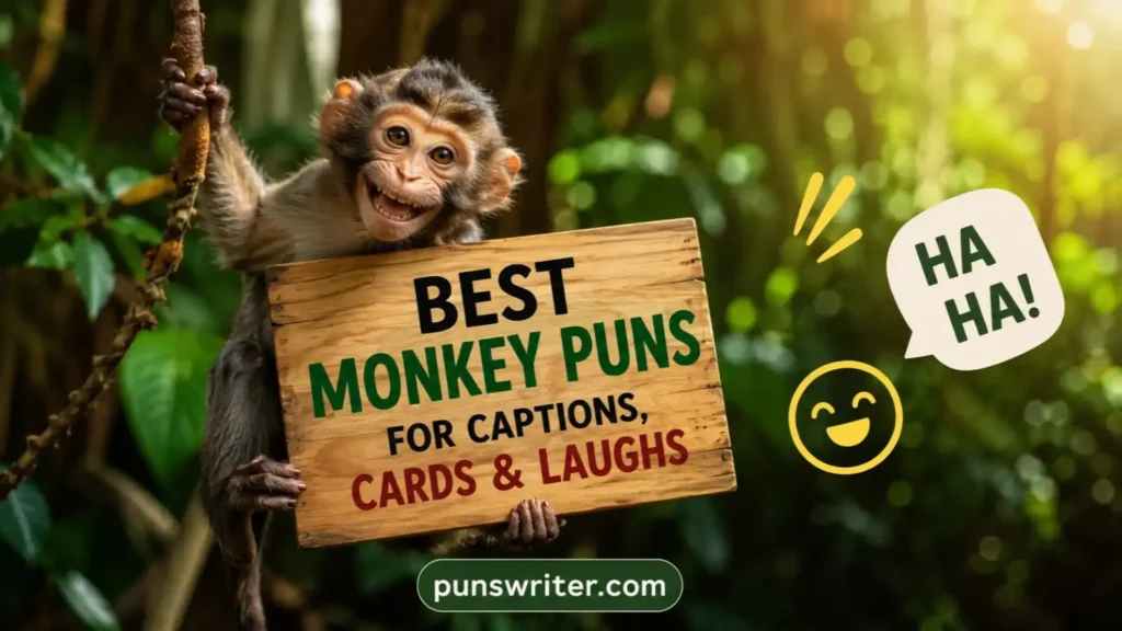 Best Monkey Puns for Captions, Cards & Laughs