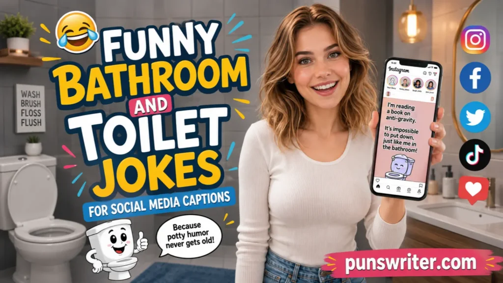 Funny Bathroom and Toilet Jokes for Social Media Captions