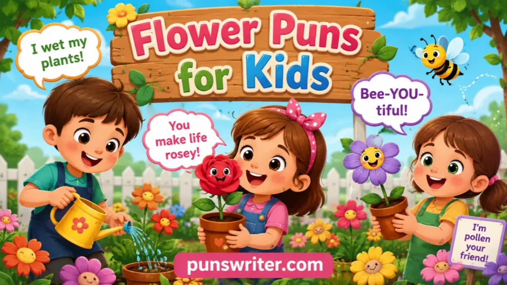 Flower Puns for Kids