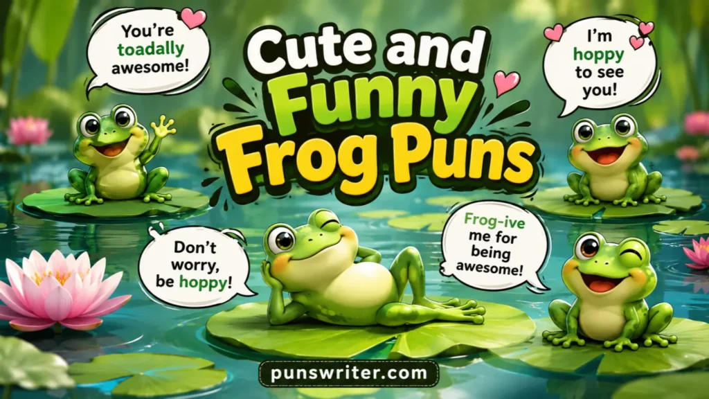 Cute and Funny Frog Puns
