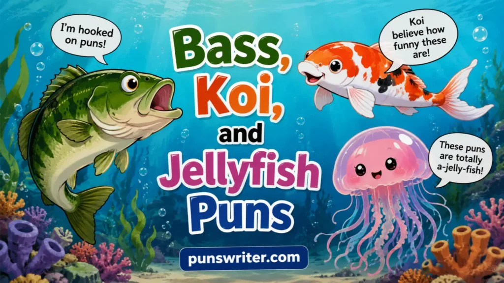 Bass, Koi, and Jellyfish Puns
