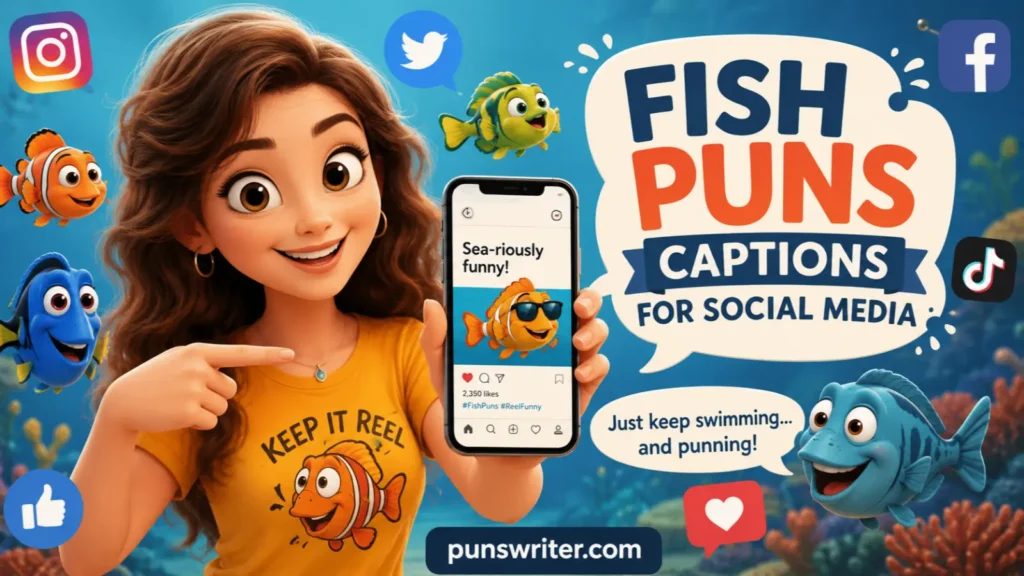 Fish Puns Captions for Social Media