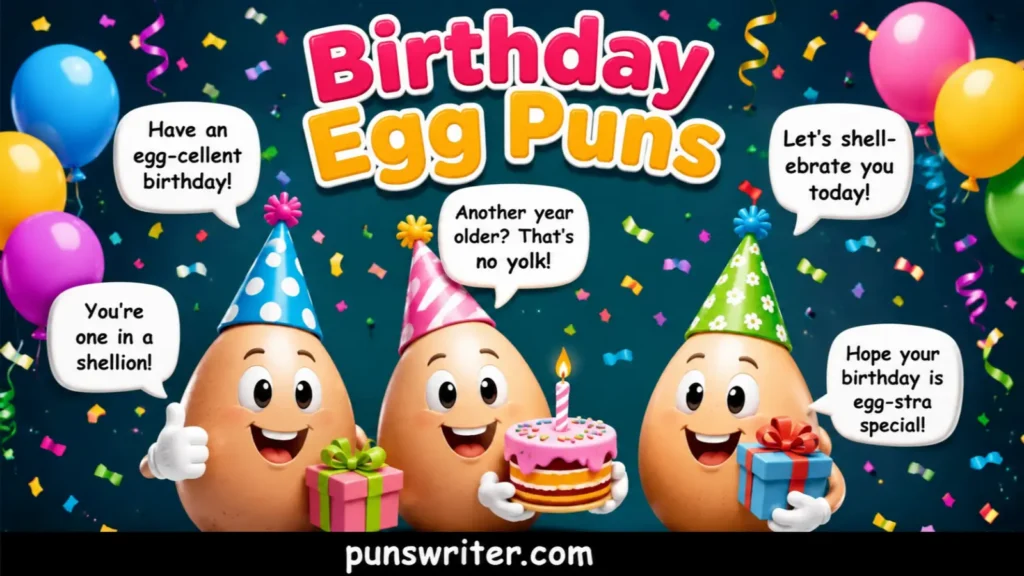 Birthday Egg Puns